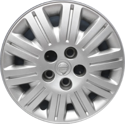 Chrysler Town & Country 2005-2007, Plastic 10 Spoke, Single Hubcap or Wheel Cover For 15 Inch Steel Wheels. Hollander Part Number H8020.